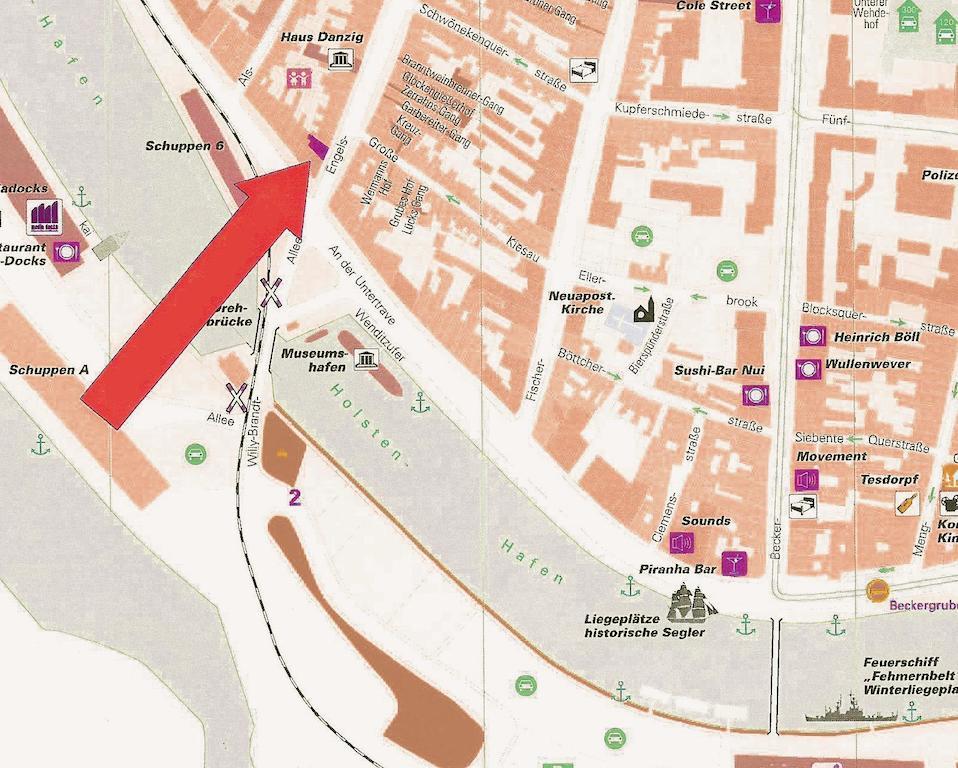 Likedeeler Am Stadthafen Lubeck Ruang foto